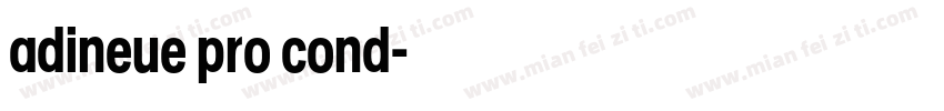 adineue pro cond字体转换